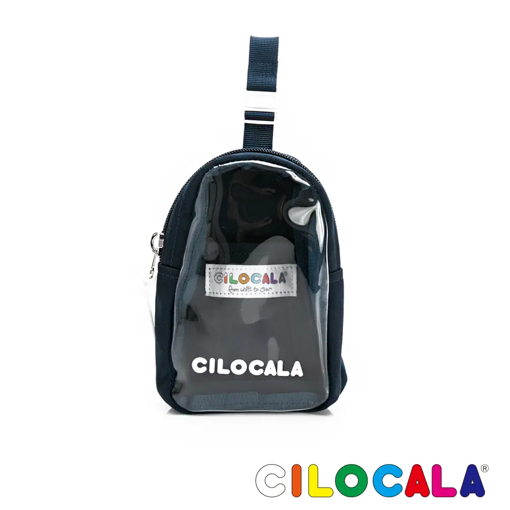 CILOCALA 亮彩尼龍防潑水娃包 / 深藍