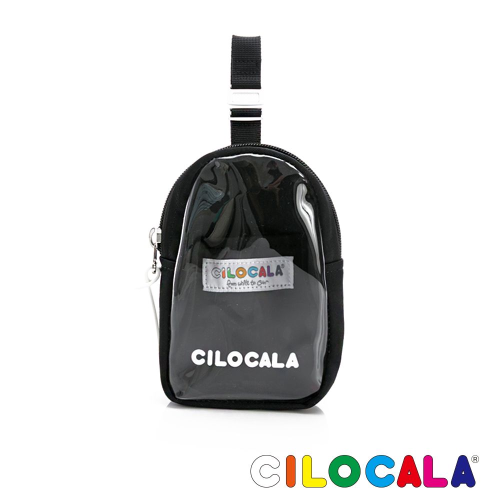 CILOCALA 亮彩尼龍防潑水娃包 / 黑色