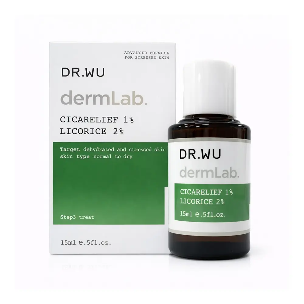 【DR.WU 達爾膚】1%積雪草舒敏修護精華 15ml 公司貨(內附滴管)
