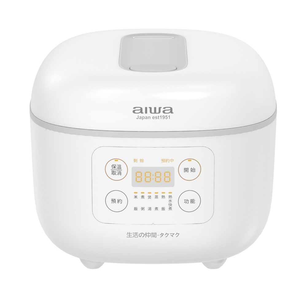 【AIWA 愛華】4L 微電腦多功能電子鍋 白色 (RC-8)