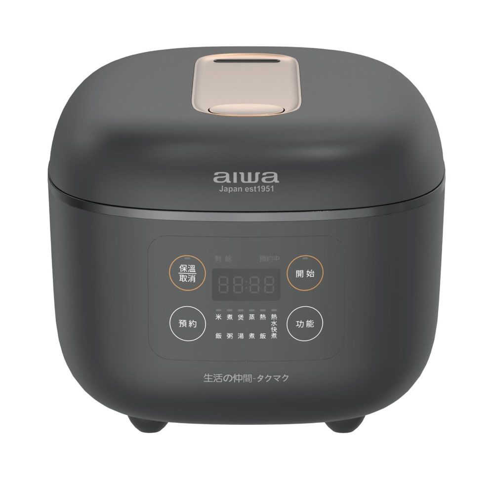 【AIWA 愛華】4L 微電腦多功能電子鍋 黑色 (RC-8)