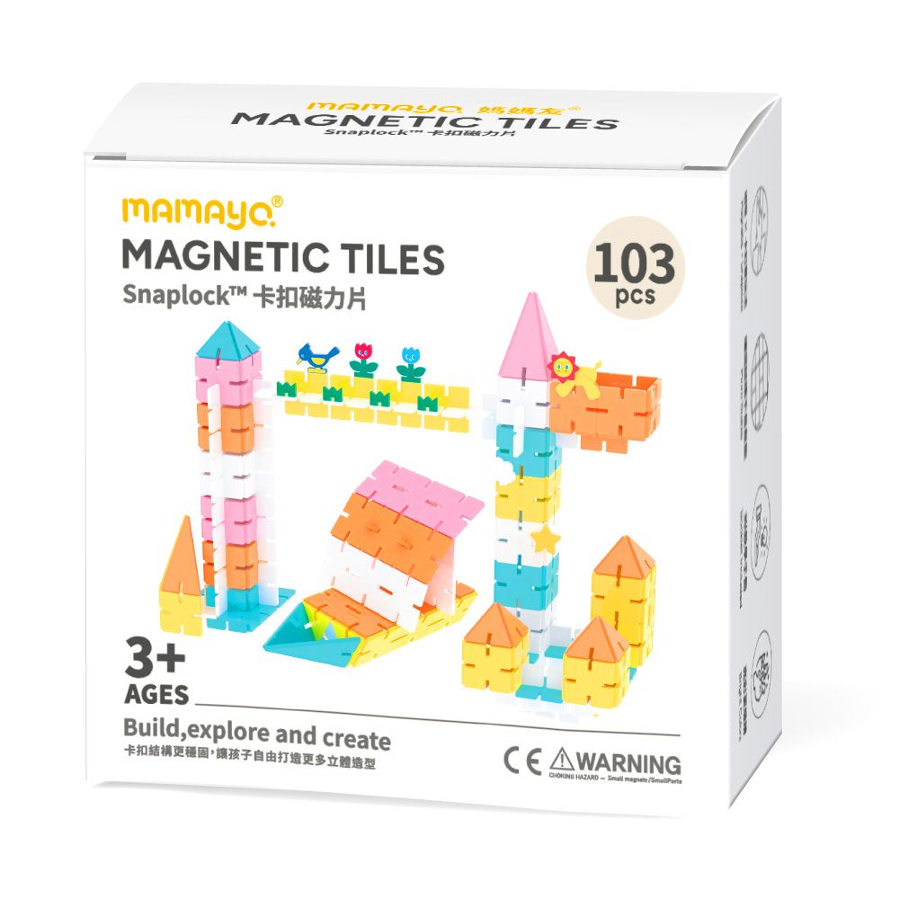 媽媽友mamayo SnapLock™卡扣磁力片/ 103pcs