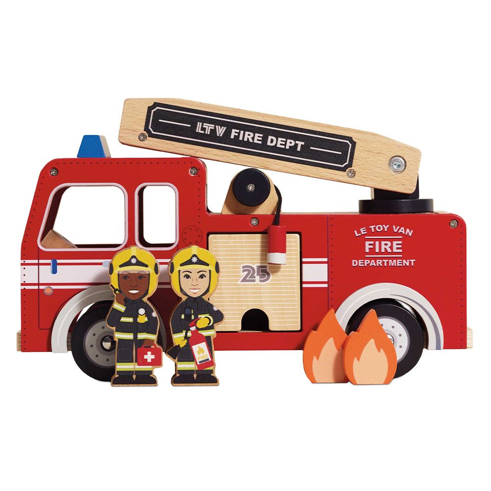 Le Toy Van經典倫敦消防車木質玩具組/ TV427