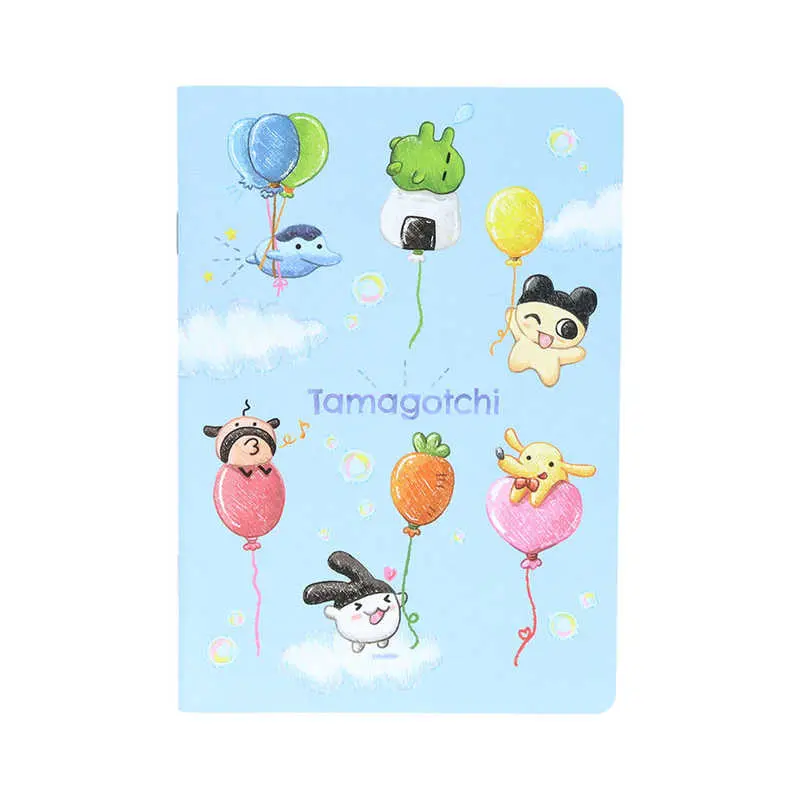 日本 sun-star Tamagotchi塔麻歌子 橫線筆記本/ A5/ 氣球