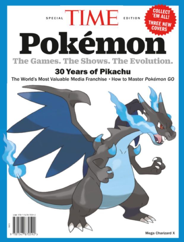 TIME時代特刊: Time Pokémon寶可夢30週年特刊-超級噴火龍X (Mega Charizard X) II