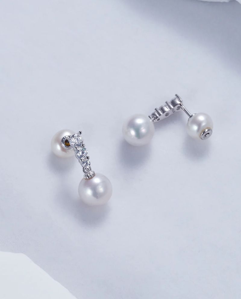 【ARTE WHITE】白色婚禮珍珠耳環