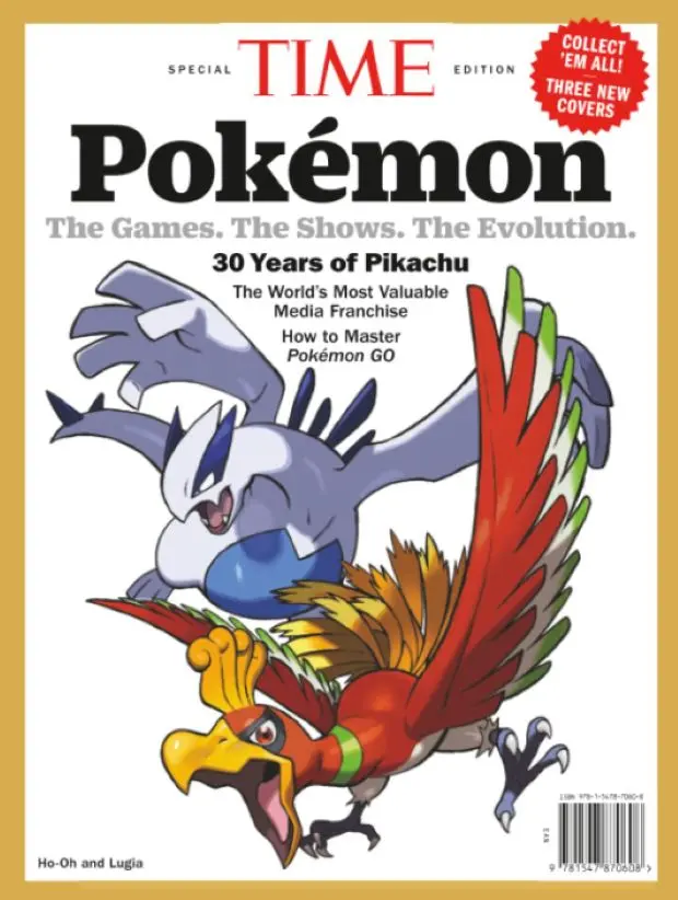 TIME時代特刊: Time Pokémon寶可夢30週年特刊-鳳王 (Ho-Oh)與洛奇亞 (Lugia) III