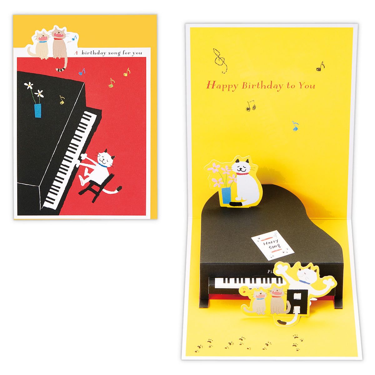 美國 Hallmark 立體生日卡/ 鋼琴 II