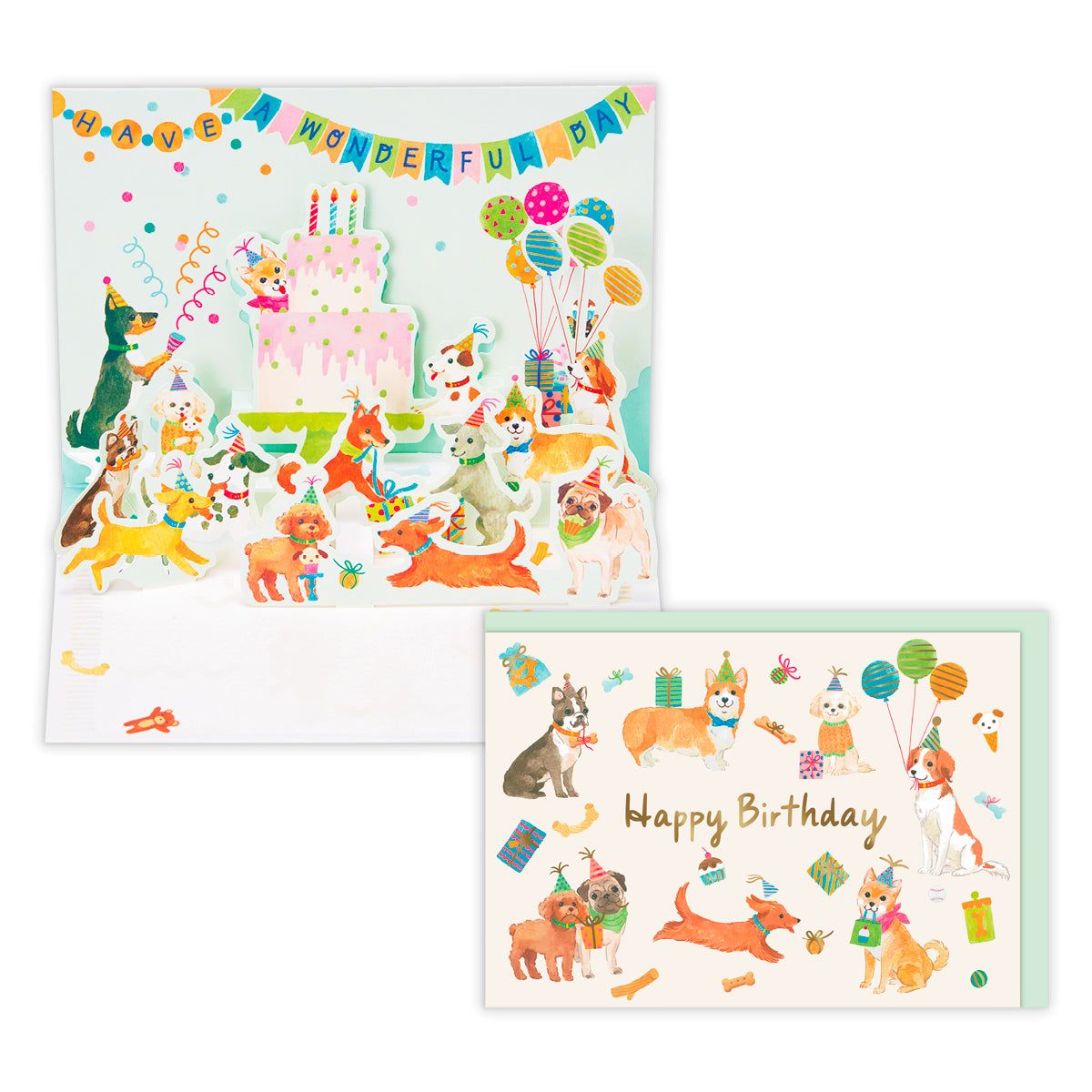 美國 Hallmark 立體生日卡/ 狗