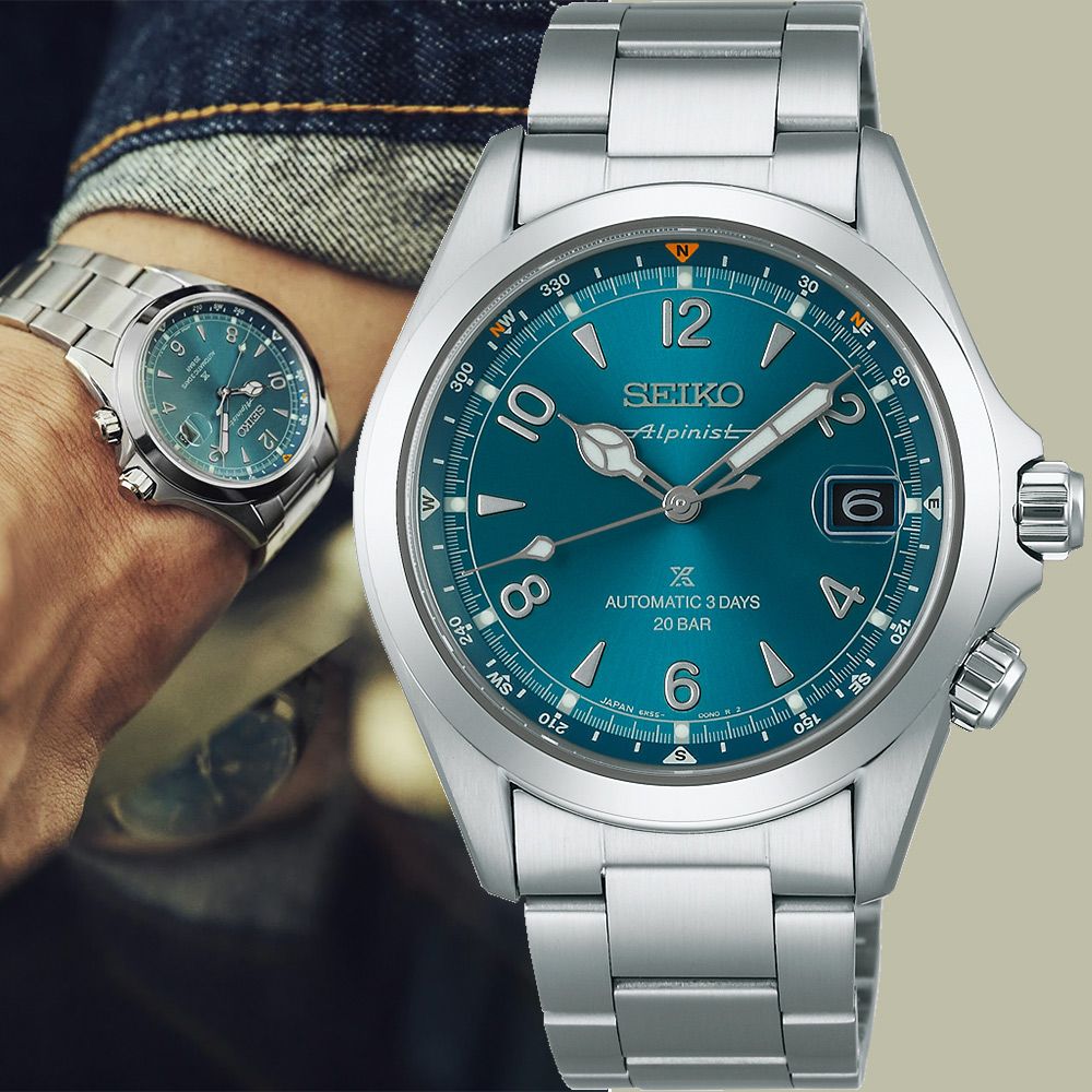 SEIKO 精工 Prospex Alpinist 登山者三日鍊 200米潛水機械錶(SPB503J1/6R55-00P0B)