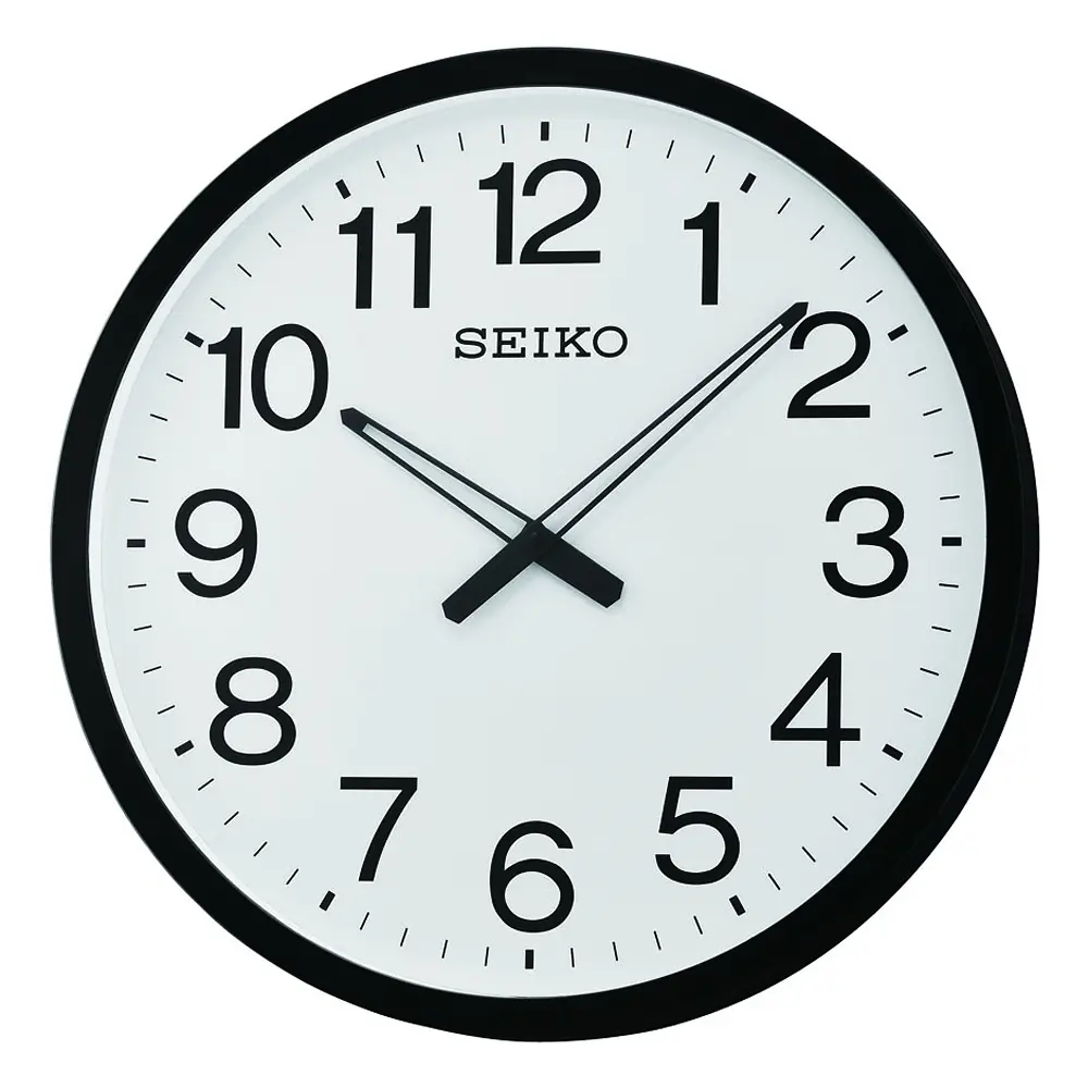 SEIKO 精工 指針式時尚時鐘 掛鐘-黑框 (QXA563K)