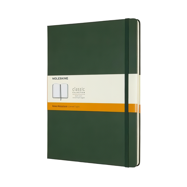 MOLESKINE經典硬殼筆記本/ XL型/ 橫線/ 綠