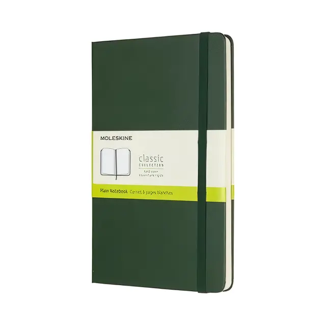 MOLESKINE經典硬殼筆記本/ L型/ 空白/ 綠