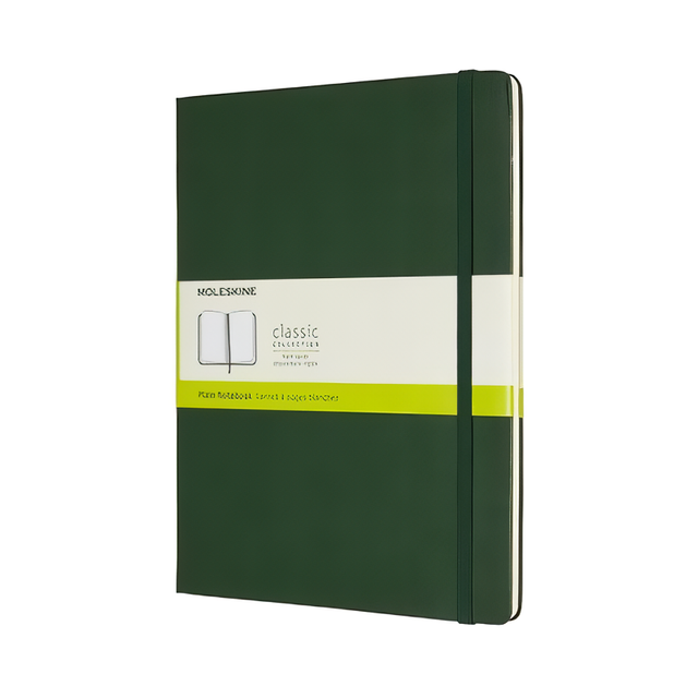 MOLESKINE經典硬殼筆記本/ XL型/ 空白/ 綠