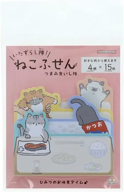 日本 sun-star 搗蛋小隊! 貓咪造型便利貼/ 偷吃東西小隊