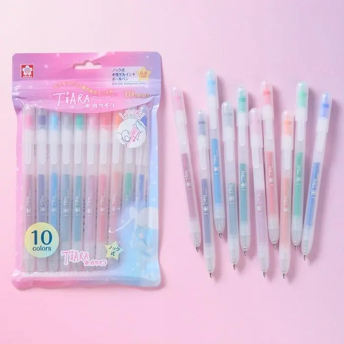 SAKURA按壓式中性筆組/ 星座亮彩/ 10色組
