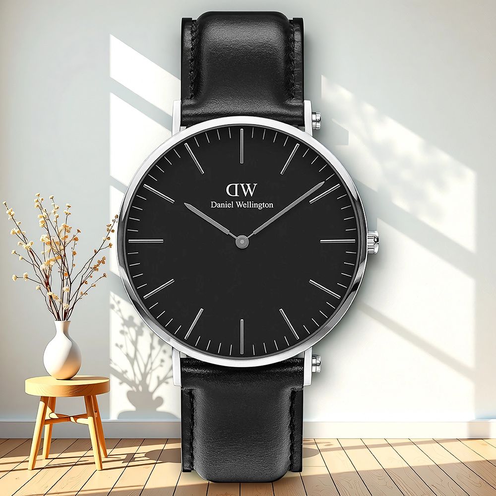 Daniel Wellington DW 女錶-36mm Classic Sheffield 經典極簡美學手錶-銀框(DW00100145)