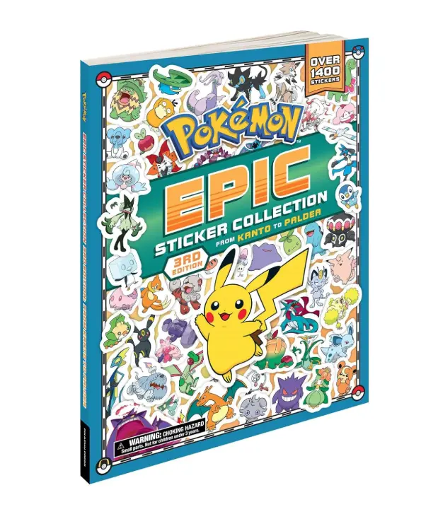最強寶可夢貼紙寶典➤Pokémon Epic Sticker Collection: From Kanto to Paldea: Over 1,400 Stickers! (3 Ed.)
