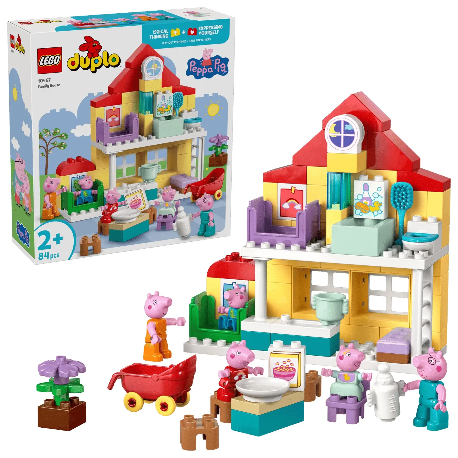 LEGO樂高積木/ 得寶/ 10467/ 家庭住宅/ 粉紅豬小妹