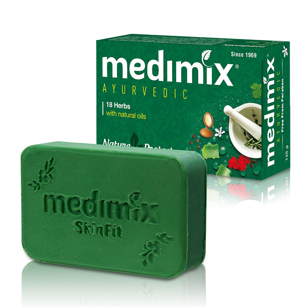 【Medimix阿育吠陀】印度綠寶石皇室藥草浴美肌皂 125gx10入/組/ 草本125g*10個