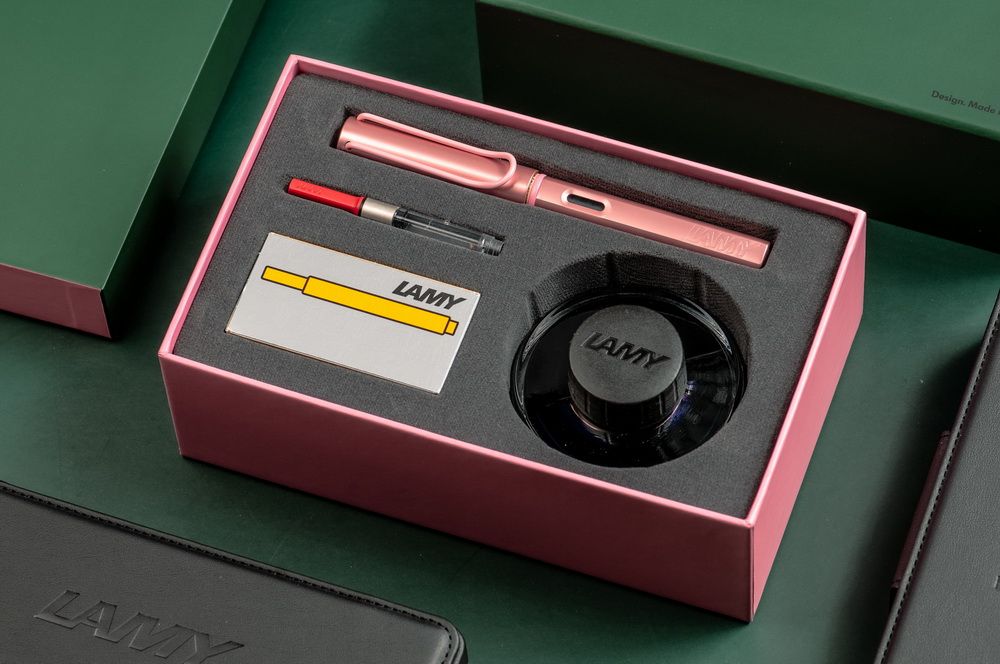 LAMY AL-star恆星鋼筆禮盒/ 2026限量/ 火鶴紅/ 墨水50ml顏色隨機出貨