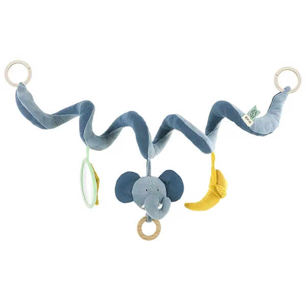 trixie動物造型捲捲安撫玩具/ 逗趣小象