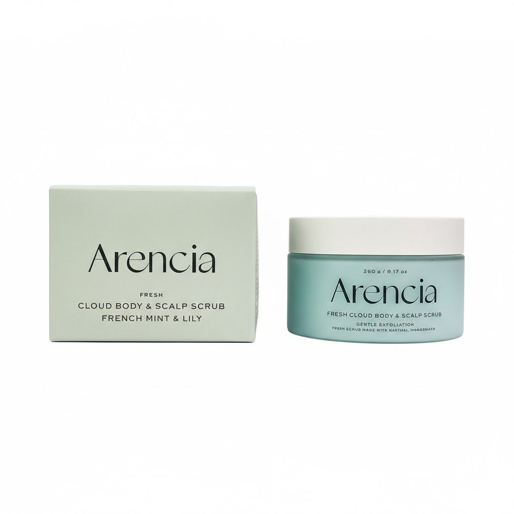 【Arencia】清新雲朵磨砂膏 260g_平行輸入/ # 法國薄荷與百合 ( French Mint & Lily )
