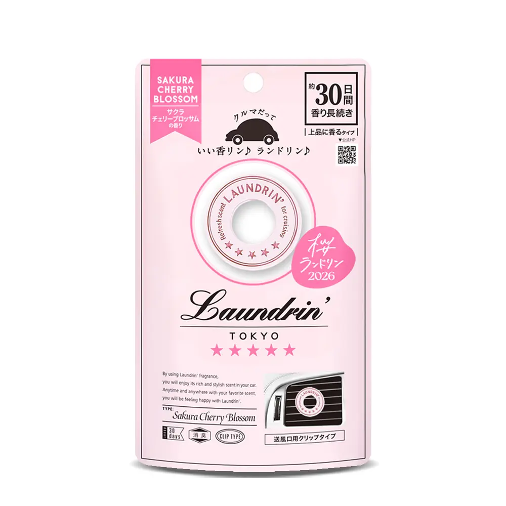 Laundrin 朗德林 旬選系列車用芳香劑(櫻花香氛)x1入