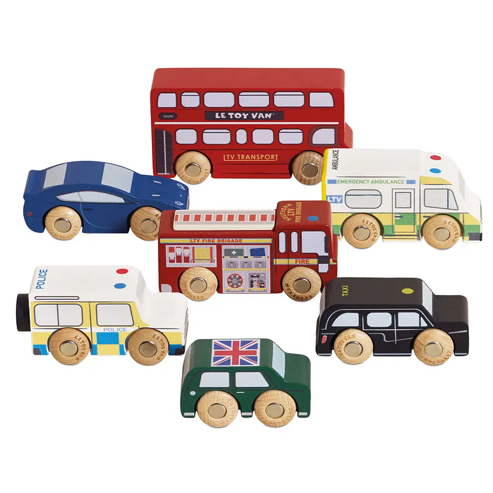 Le Toy Van倫敦交通工具車車木質玩具組/ TV267