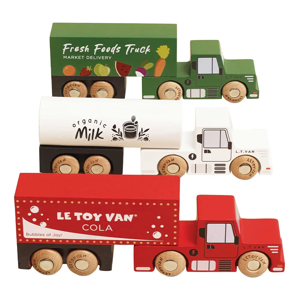 Le Toy Van英式復古連結車木質玩具組/ TV4400