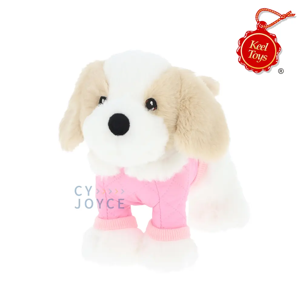 Keel Toys粉紅夢幻小可卡貴賓犬/ 18cm