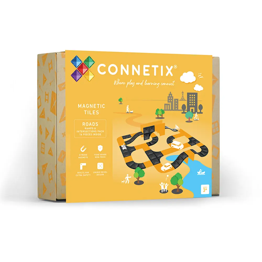 Connetix 磁樂®磁力片 / 16片 城市規畫擴充組