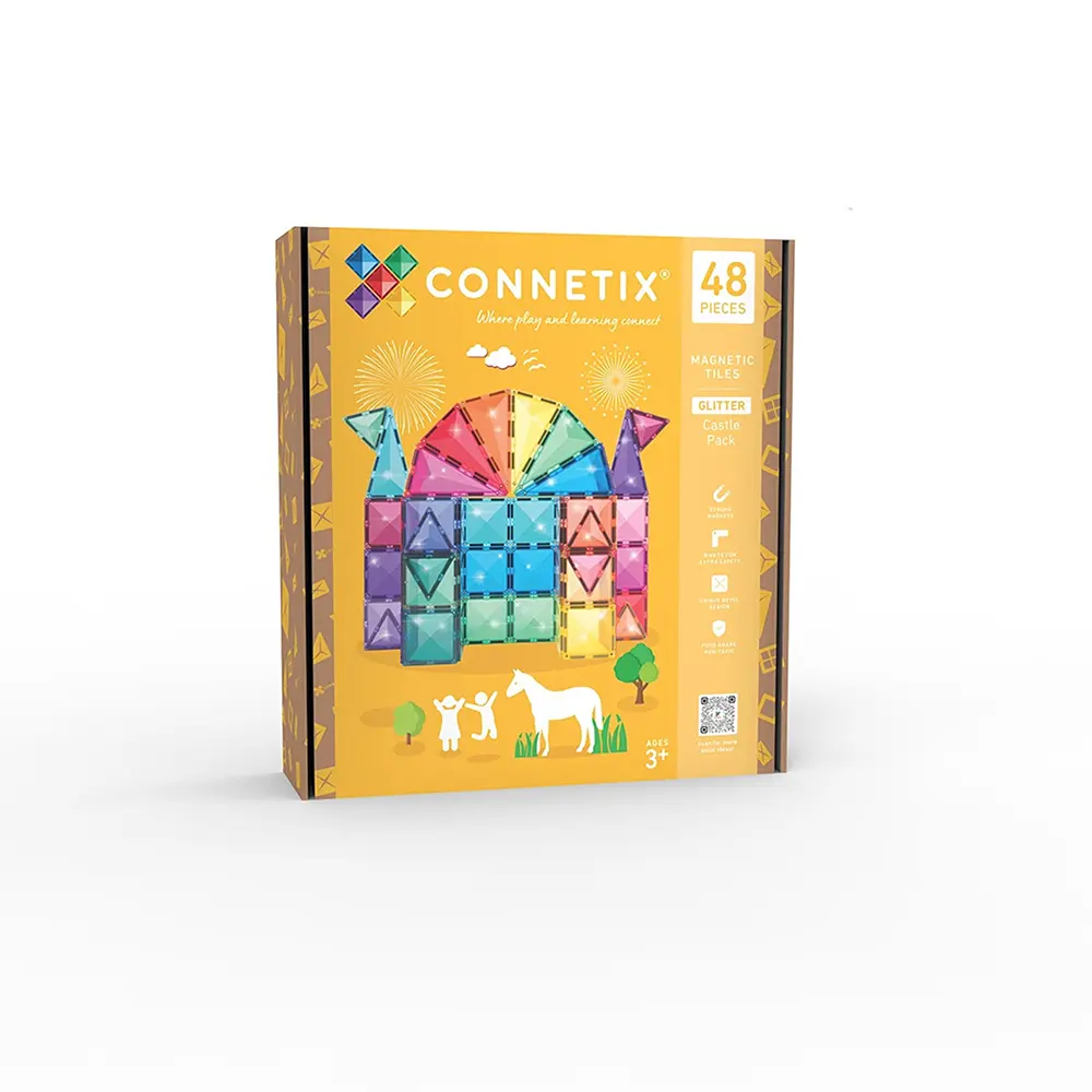 Connetix 磁樂®磁力片 / 48片 閃粉城堡組