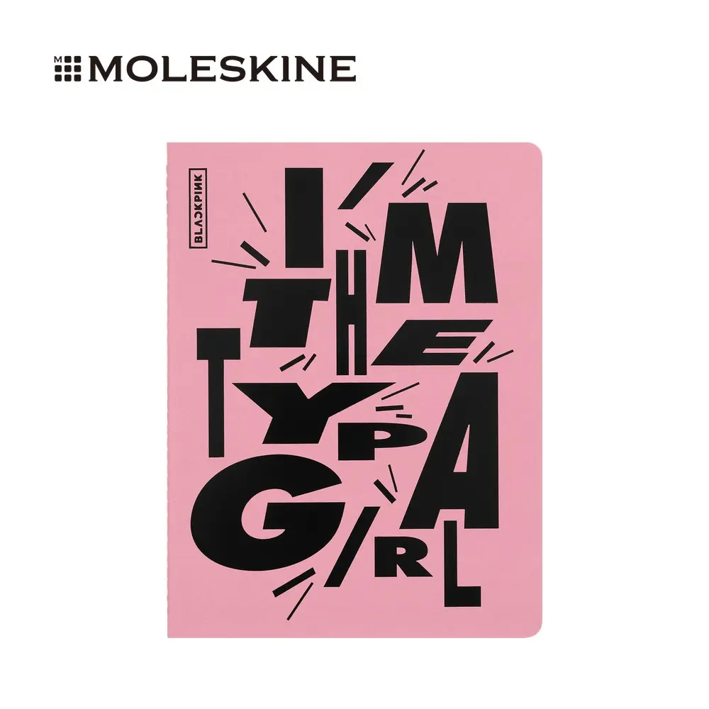 MOLESKINE X BLACKPINK限量XL型輕便裝筆記簿