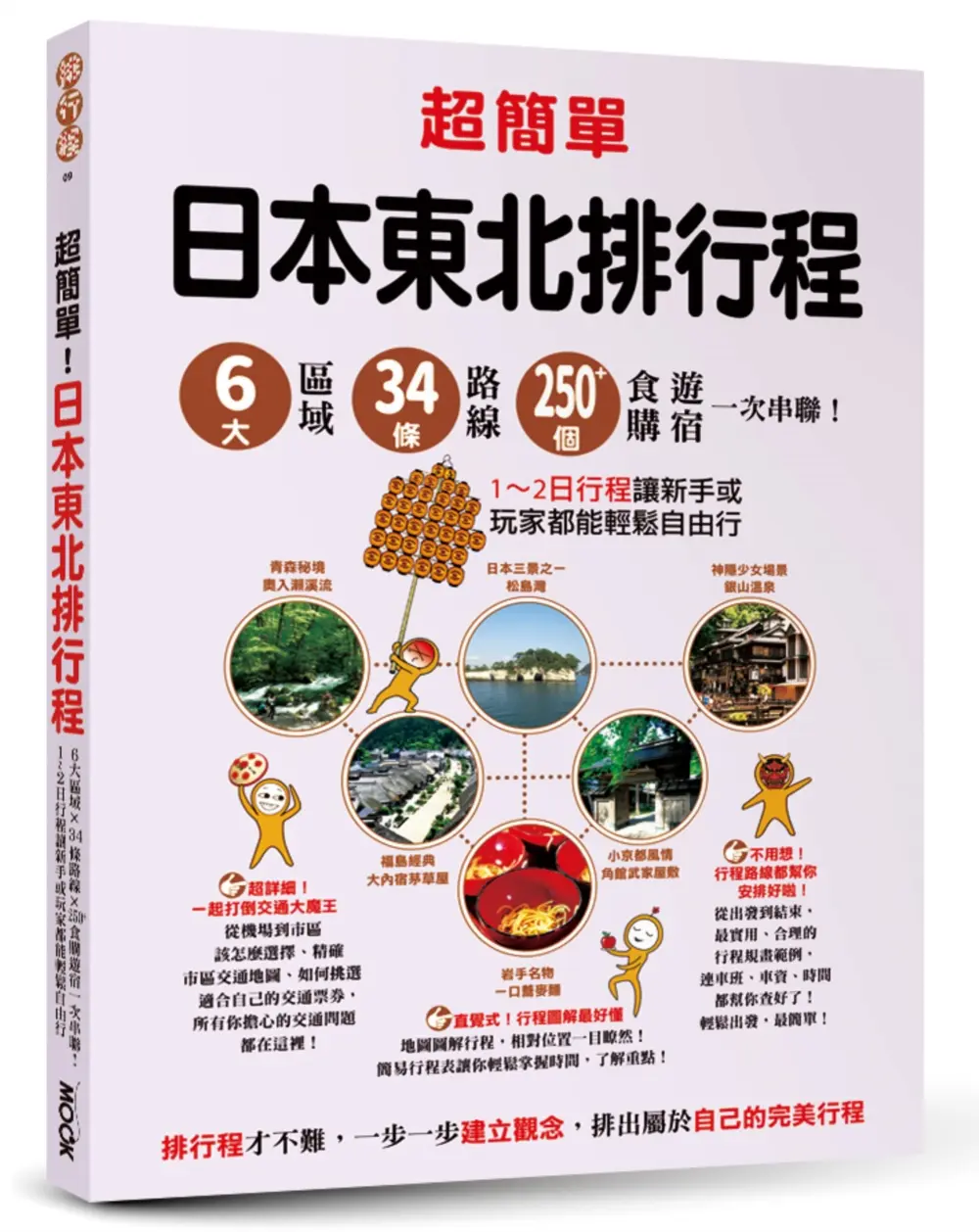 超簡單! 日本東北排行程: 6大區域x34條路線x250+食購遊宿一次串聯! 1~2日行程讓新手或玩家都能輕鬆自由行