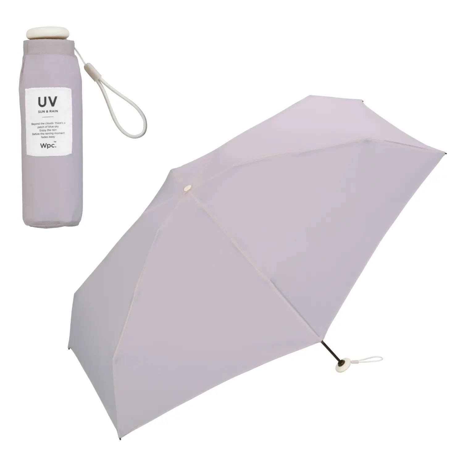 日本 Wpc. 晴雨兩用 UV90%迷你折傘/ Lavender