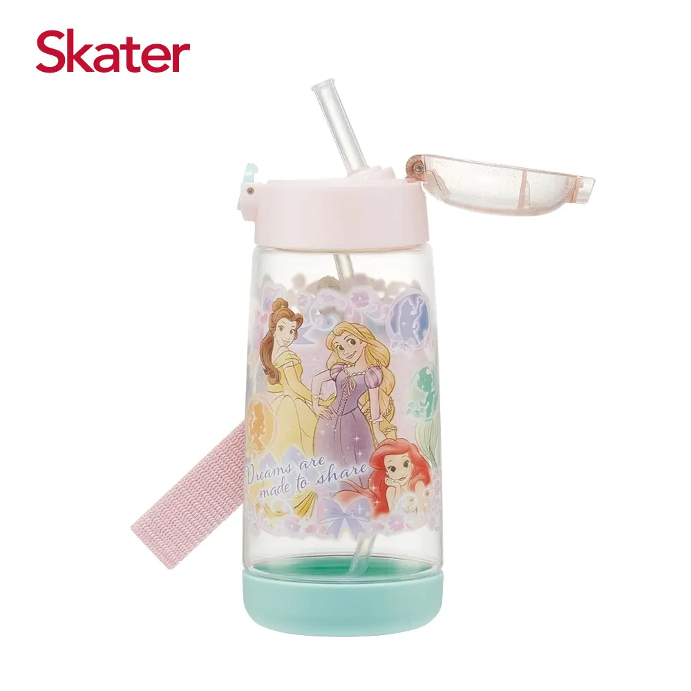 Skater PET吸管水壺/ 480ml/ 迪士尼公主Share