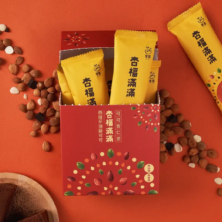 享嘉Daily Enjoy杏福滿滿可可杏仁茶/ 8入/ 盒裝