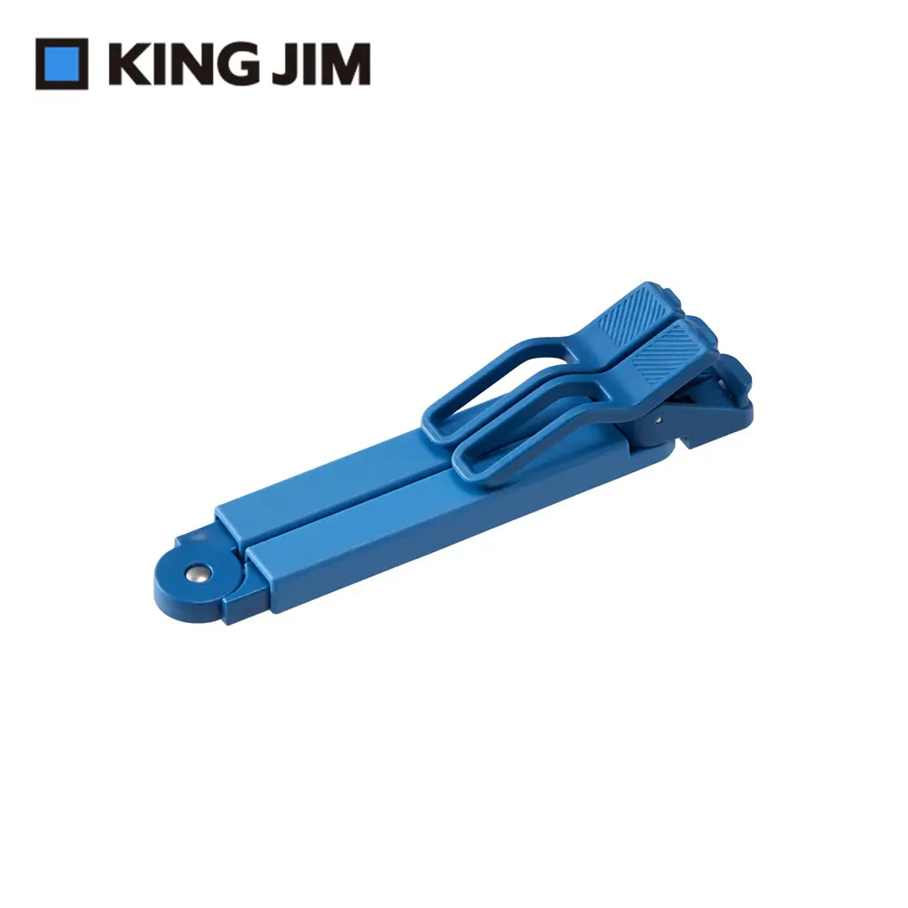 KING JIM Twip隨身摺疊書夾/ 藍色