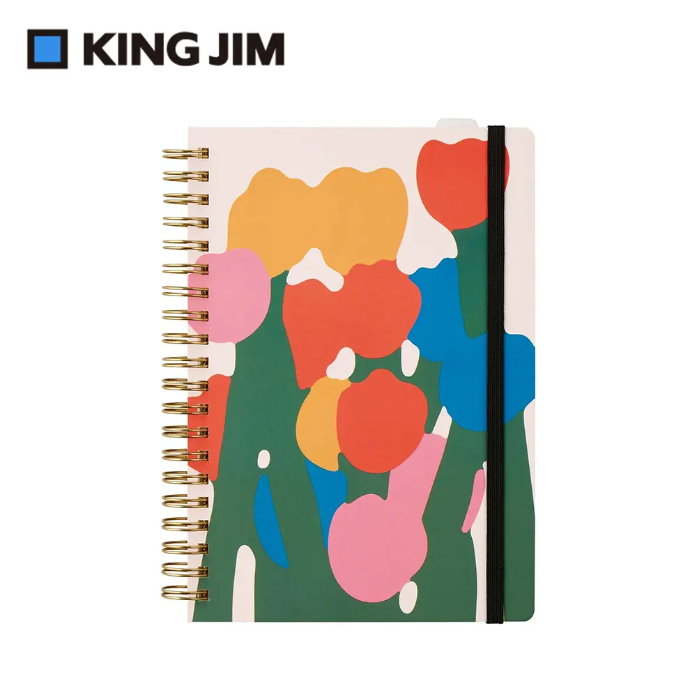 KING JIM HITOTOKI NOTE手帳筆記本 第6彈/ 線圈款/ 漫畫尺寸/ 鬱金香/ Donchi設計款