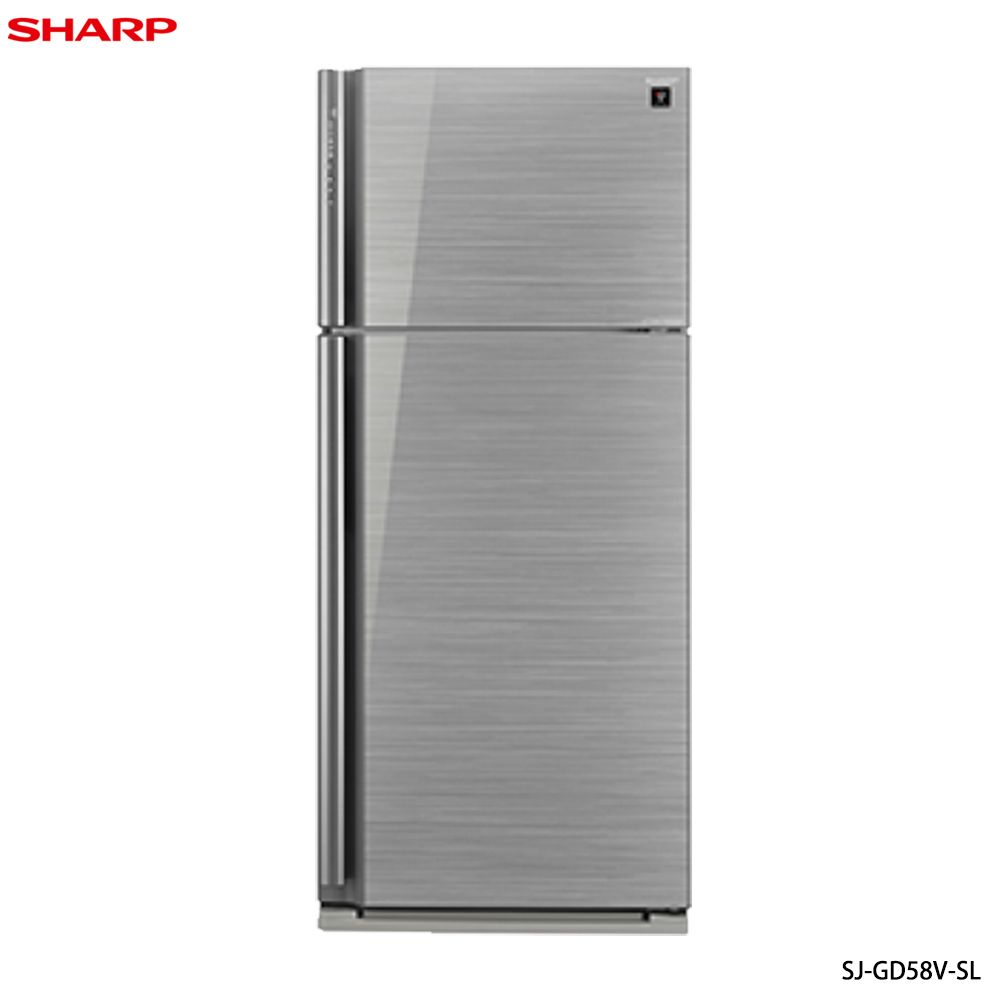【SHARP 夏普】583公升 一級能效變頻玻璃鏡面雙門冰箱 SJ-GD58V-SL