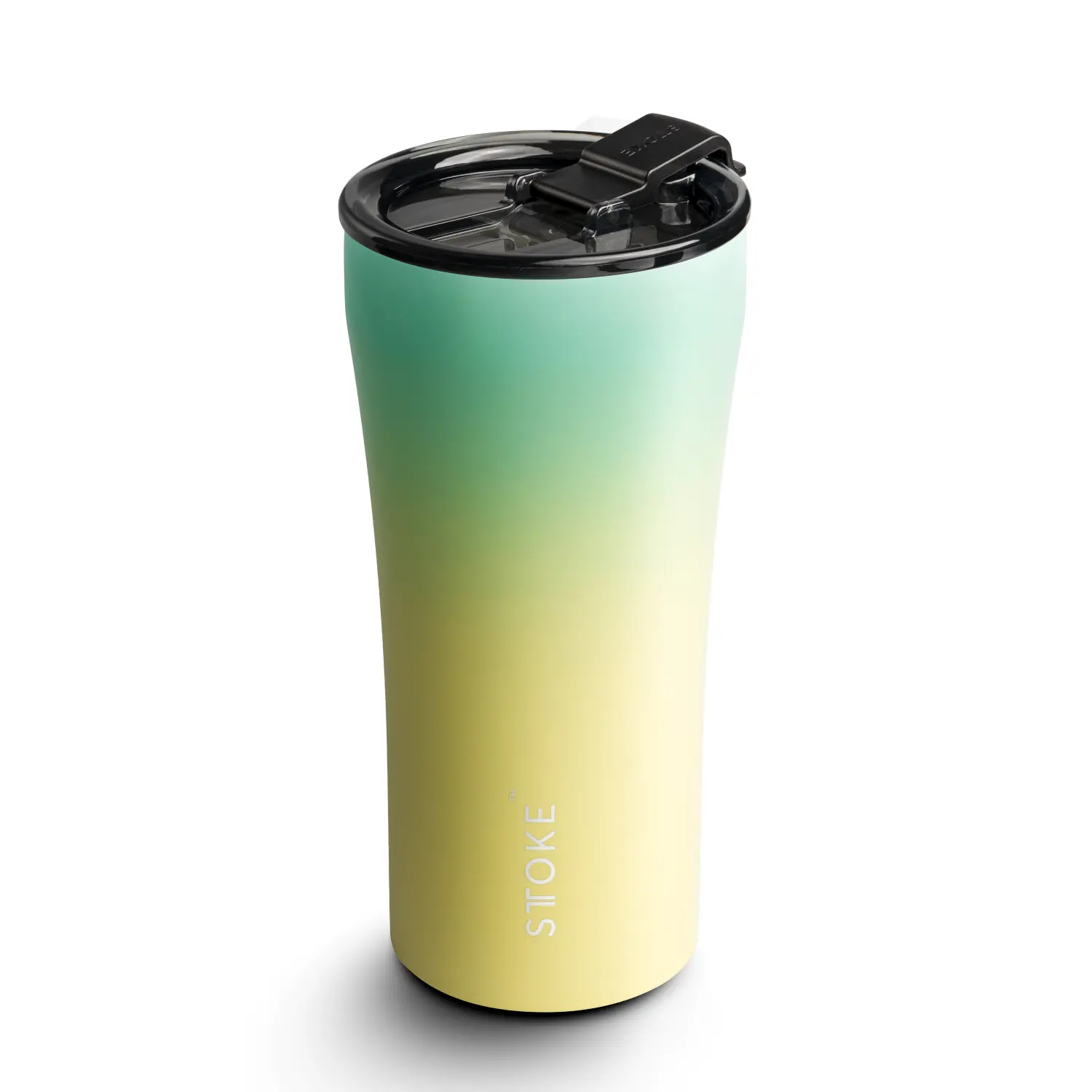 STTOKE陶瓷保溫瓶/ 漸層系列/ 480ml/ 光嶼綠