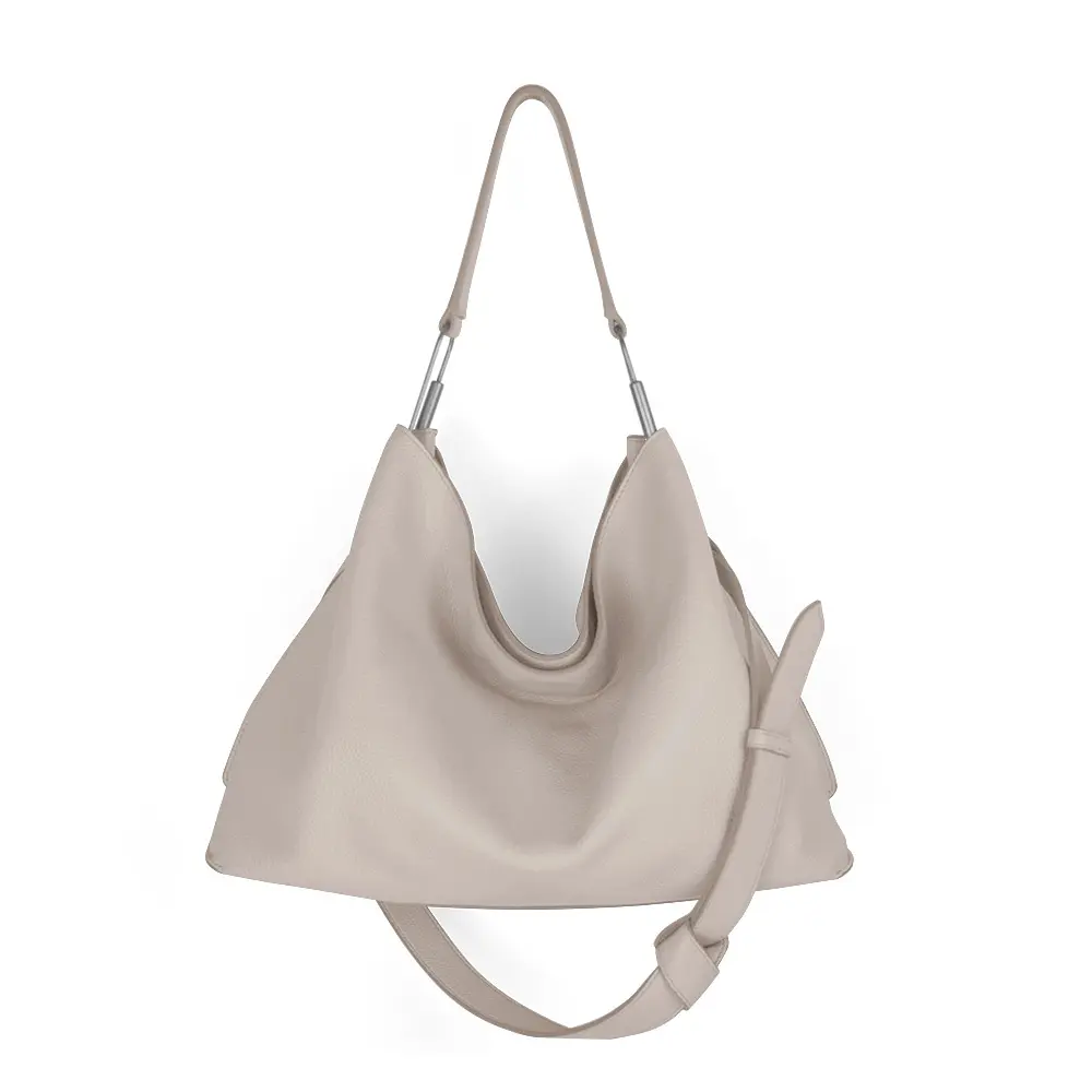 Darker Than Black Bags/Valley Hobo Bag 軟包/ 亞麻霧