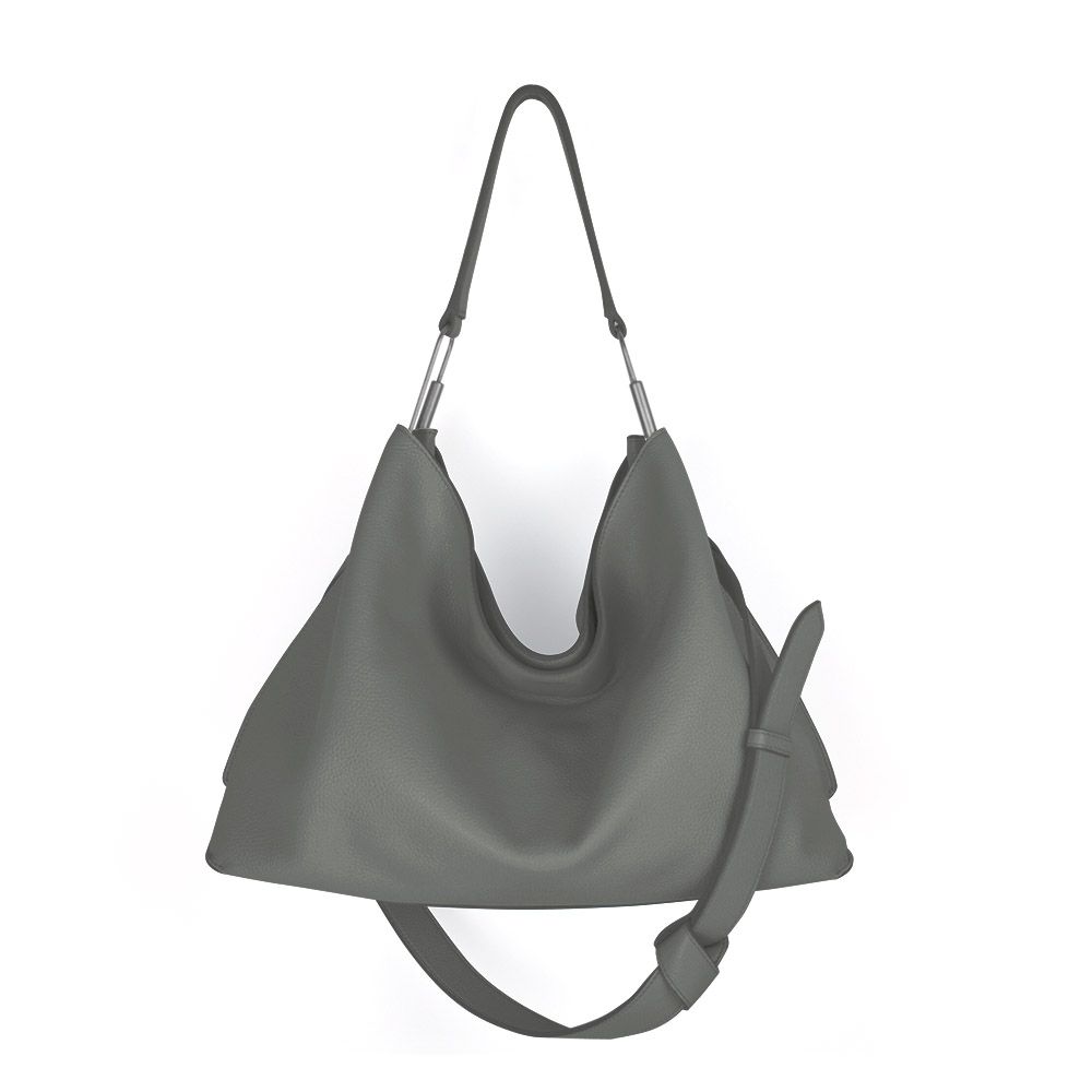 Darker Than Black Bags/Valley Hobo Bag 軟包/ 板岩灰