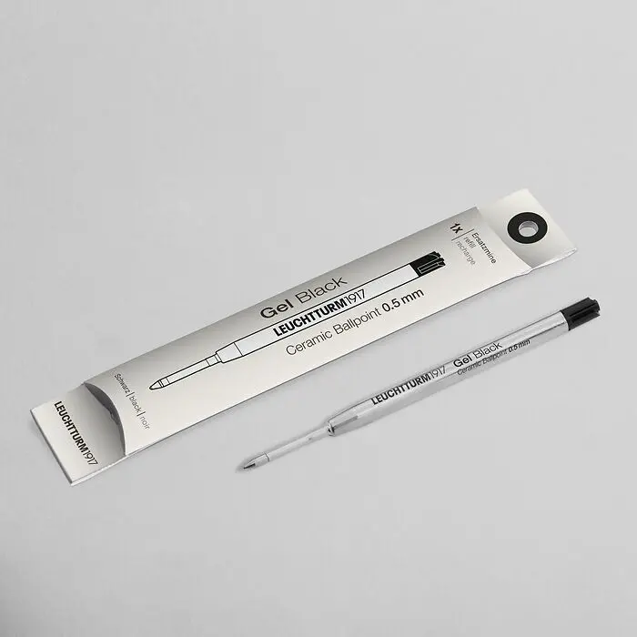 德國 LEUCHTTURM1917 Drehgriffel 鋼珠筆補充筆芯/ 0.5mm/ 黑