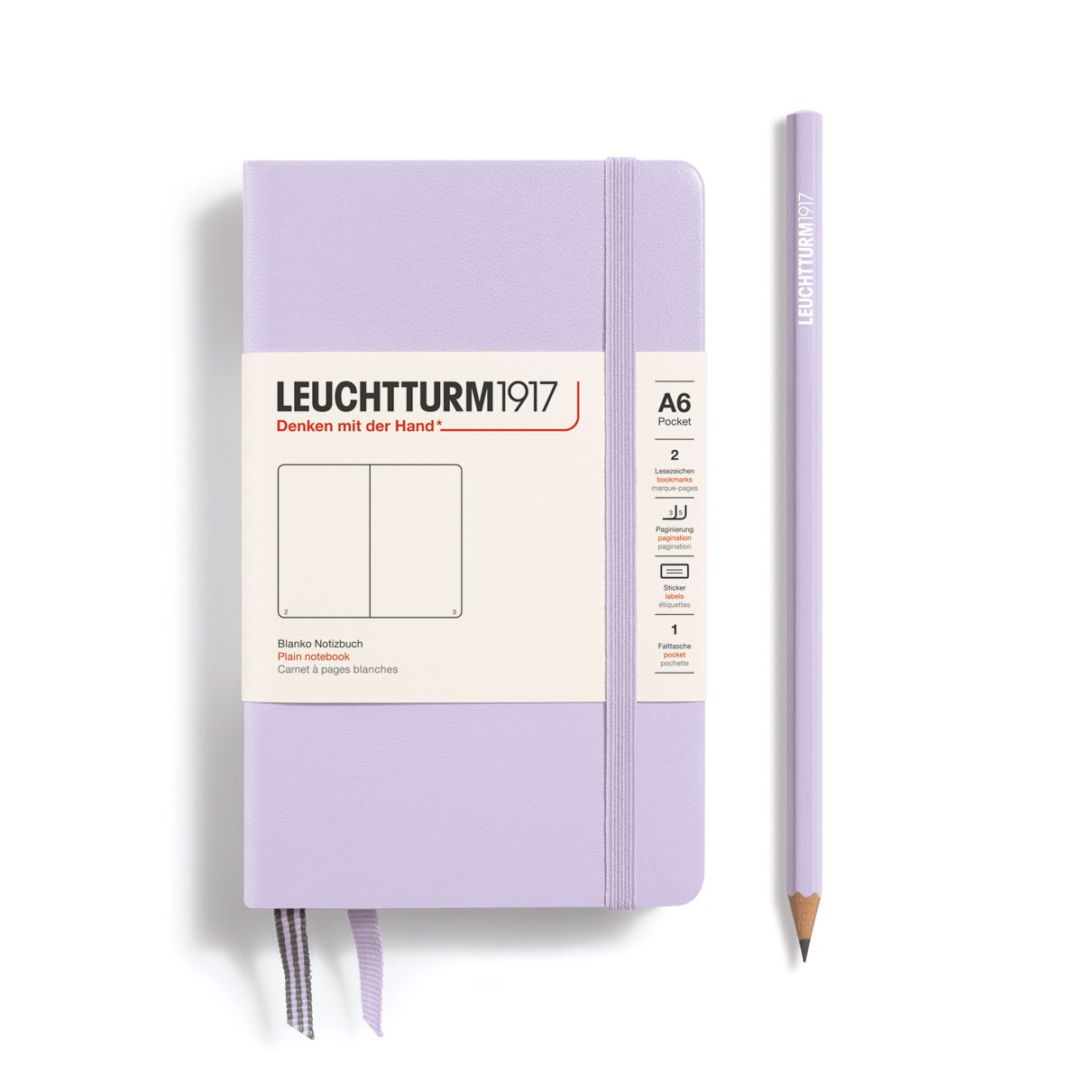 德國 LEUCHTTURM1917 硬殼筆記本/ A6/ 紫/ 空白