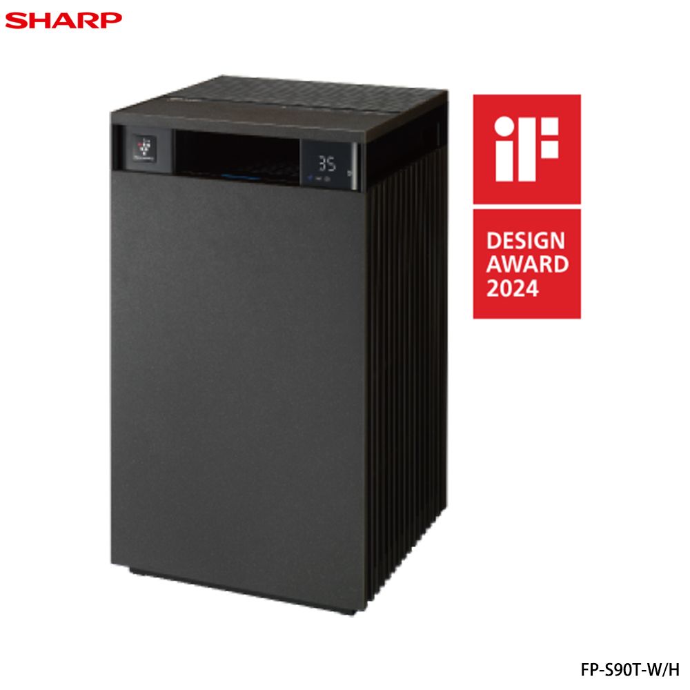 SHARP 夏普 27坪Purefit PCI自動除菌 空氣清淨機 FP-S90T-H 檀木黑