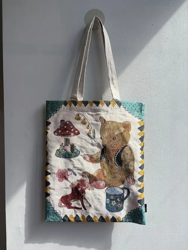 日本 Nathalie Lete 緹花托特包/ Bear&House