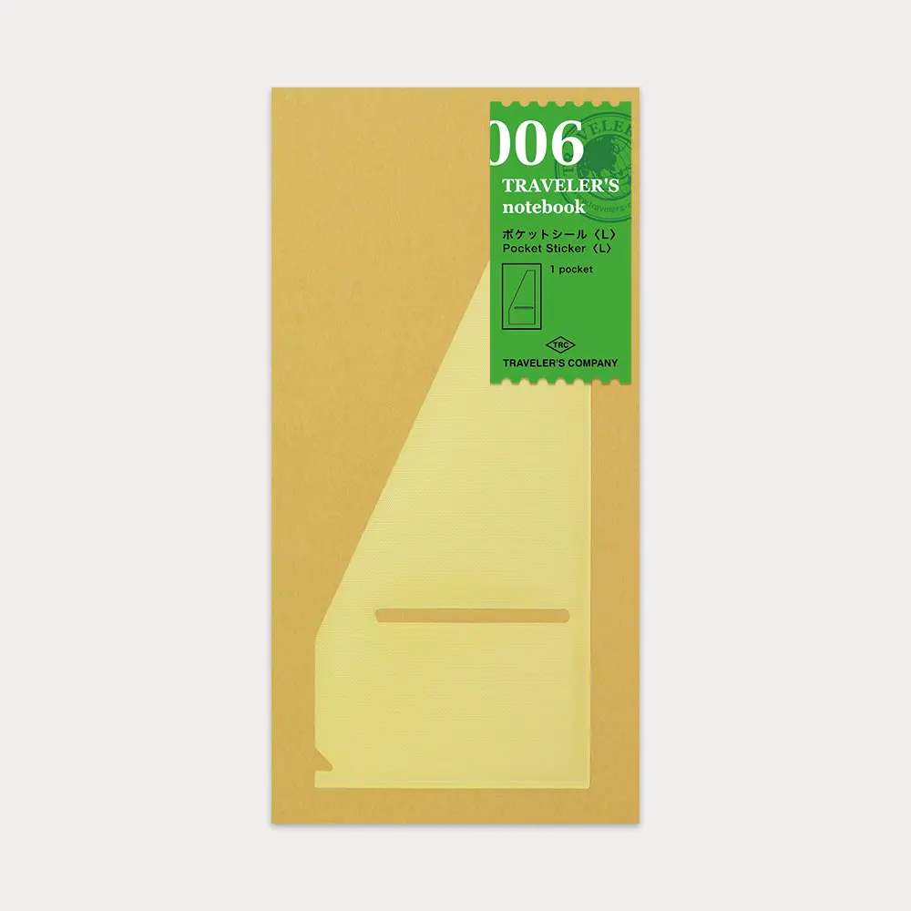 日本 TRAVELER'S COMPANY TRAVELER'S notebook 006 旅人手帳L夾口袋貼