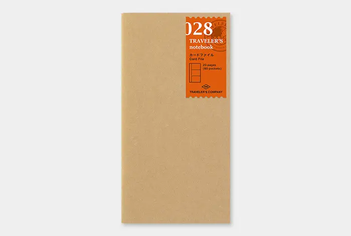 日本 TRAVELER'S COMPANY TRAVELER'S notebook 028 旅人手帳卡片收納內頁